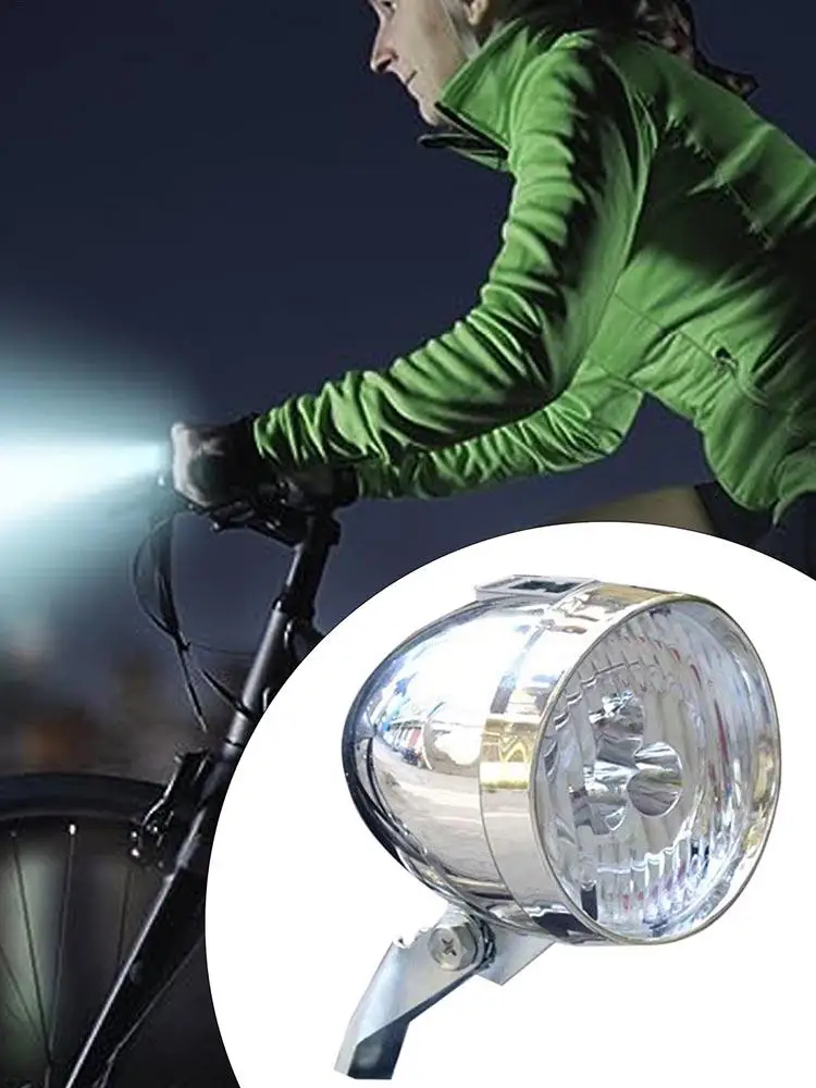 AliExpress With Bracket Headlight Classical Design Classic Bike Front Light Night Riding Trendy Abs Plastic Shell Retro Led Lamp