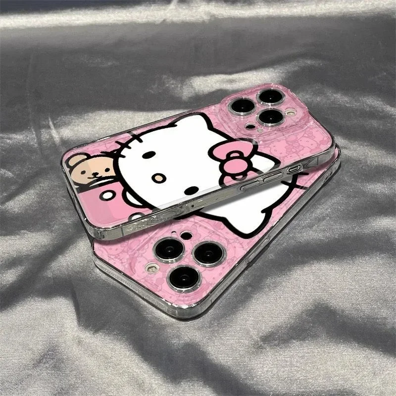 حافظة لهاتف هواوي هونور X9A X8B X9B X7B 90 Lite 5G Nova 7i 3i 5T 7 6 9 SE P30 Pro P40 Lite Y9 Prime 2019 غطاء مرحبا كيتي