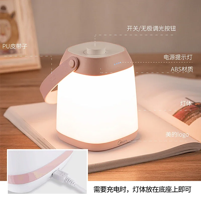 Rechargeable Bedside Bedroom Sleeping Table Lamp Baby Nursing Feeding Eye Care Maternity Remote Control Lights