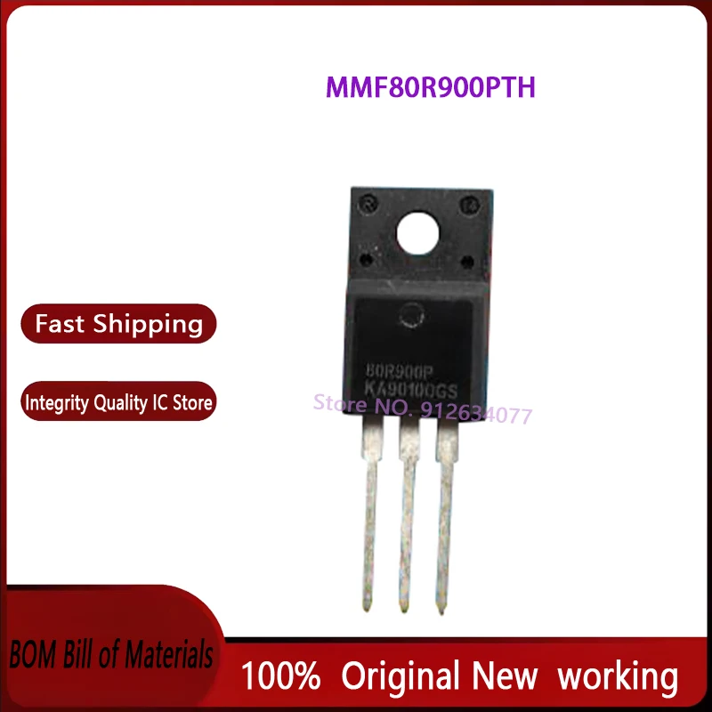 5pcs/lot MMF80R900PTH MMF80R900P 80R900P TO-220F 100% Original Brand New