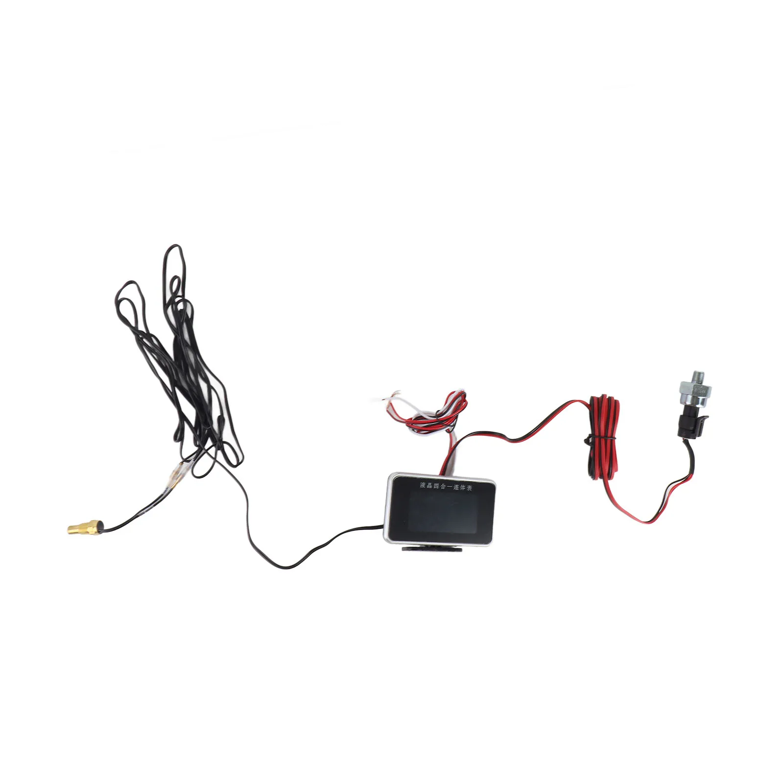 سيارة LCD متر الرقمية ضغط الزيت الجهد درجة حرارة الماء مقياس الوقود أداة عالمية 9-36 فولت لسيارة شاحنة SUV RV