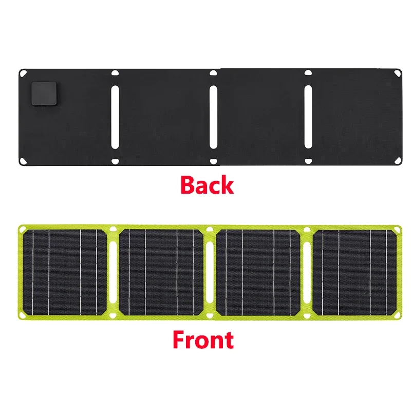 100W Solar Panel 5V/9V/12V Photovoltaic Panel Outdoor Camping Foldable USB+PD Cell Phone Charge Power Bank For RV Travel Fishing