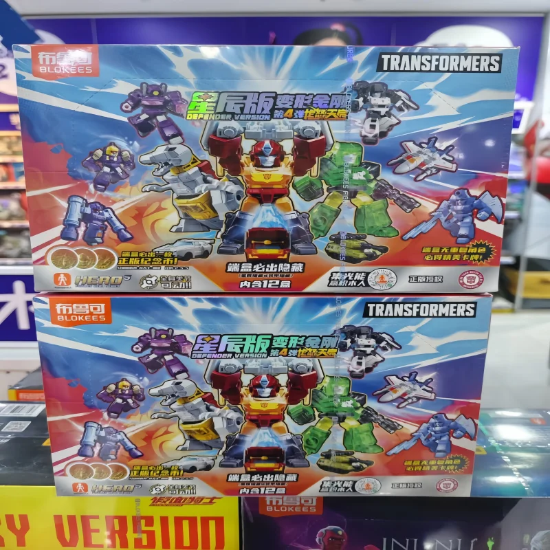 

В наличии Blokees Blind Box Transformers Defender Version 4th Hidden Steel Rope Dragon Devastator Robot Kid Сборочные модели Подарки