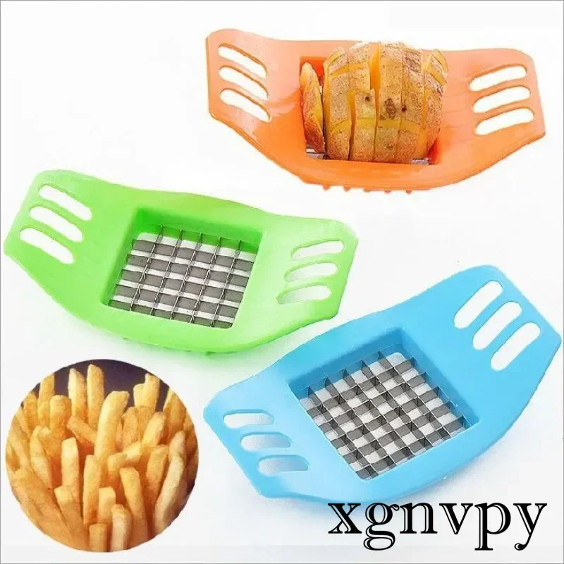 xgnvpy Mini Creative Potato Slicer Home Fries Cutter Knife Kitchen Gadget Fries Cut Tool Accessories Easy and Efficient Cutting