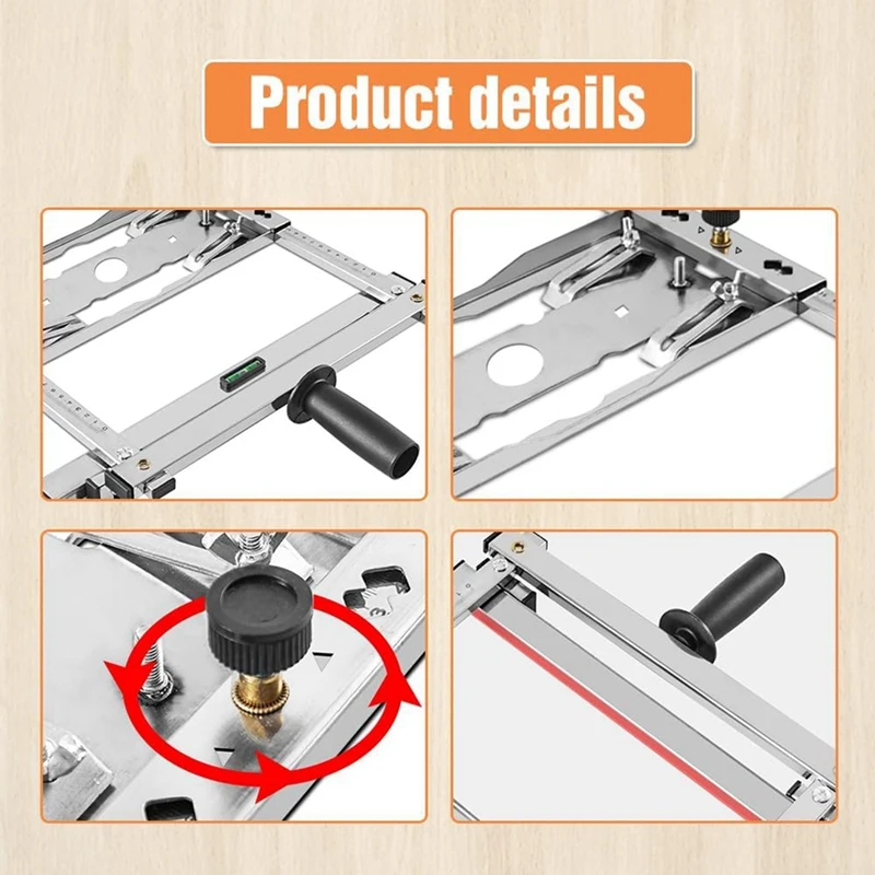 Cutting Machine Edge Guide Positioner, Edge Guide Positioning Cutting Board Tool,Wood Modified Positioning Frame Tool