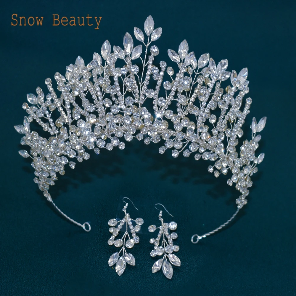 

DZ123 Wedding Crown Birthday Party Jewelry Princess Tiara Wedding Hair Accessories Pageant Headwear Pageant Diadem Head Ornament