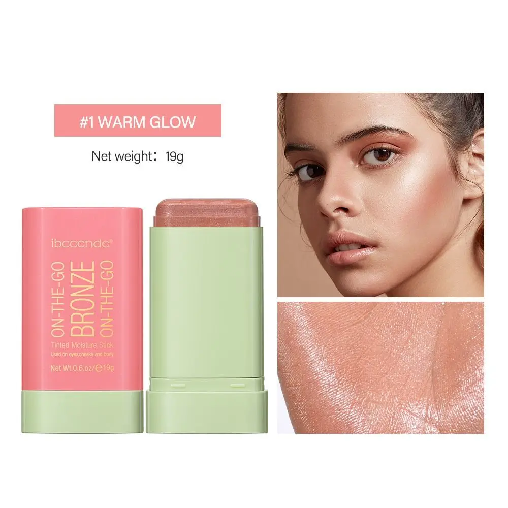 Gezicht Verhelderende Hoogglans Stok Gezicht Bronzer Blush Grooming Stick Set Langdurige Fleuren Hoogtepunt Poeder Pak Dansen