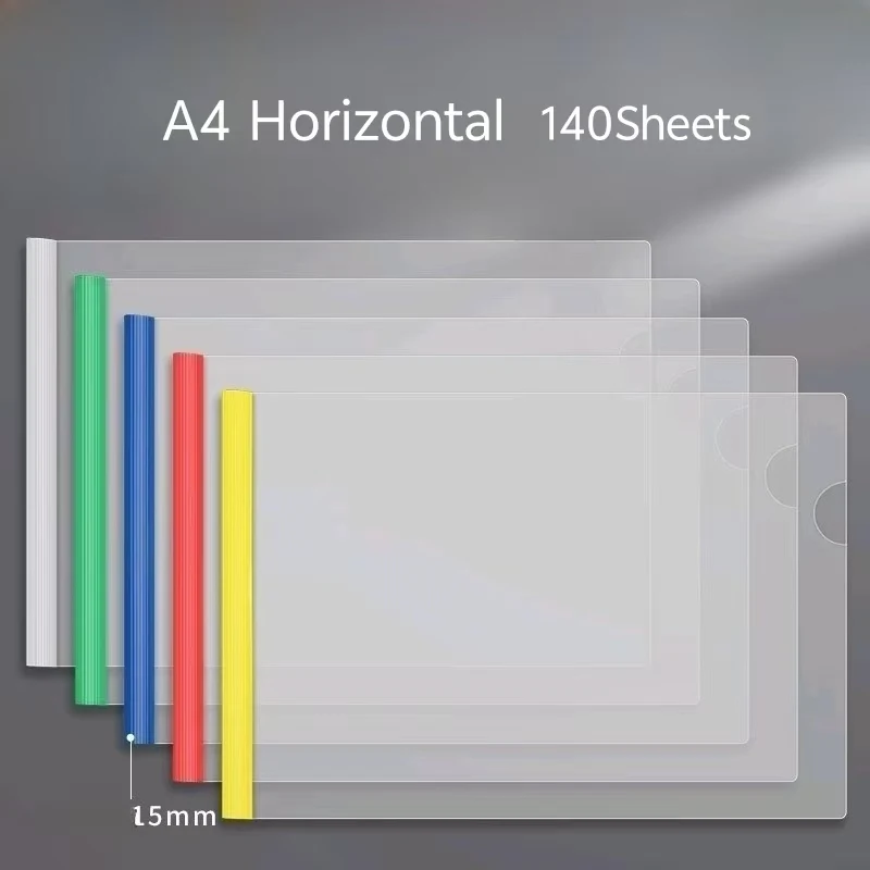 슬라이딩 바가 있는 Makeasy A4/A3 보고서 표지 A4 및 Letter 크기 용지 이력서 표지 프레젠테이션 폴더용 투명 보고서 표지