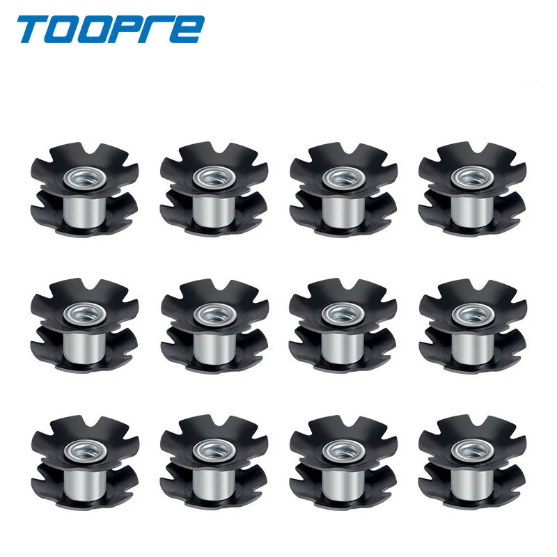 TOOPRE 20Pair Bicycle Headset Hanging Core MTB Mount Core Fastening Bolts Star Nuts Expansion 28.6 Faucet Fork Flower Heart Tool