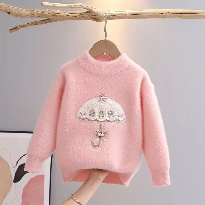 

Autumn New Baby Girls Clothes Baby Sweater Toddler Knit Sweater Newborn Knitwear Long Sleeve Cotton Outdoor Sweater4-7 Year