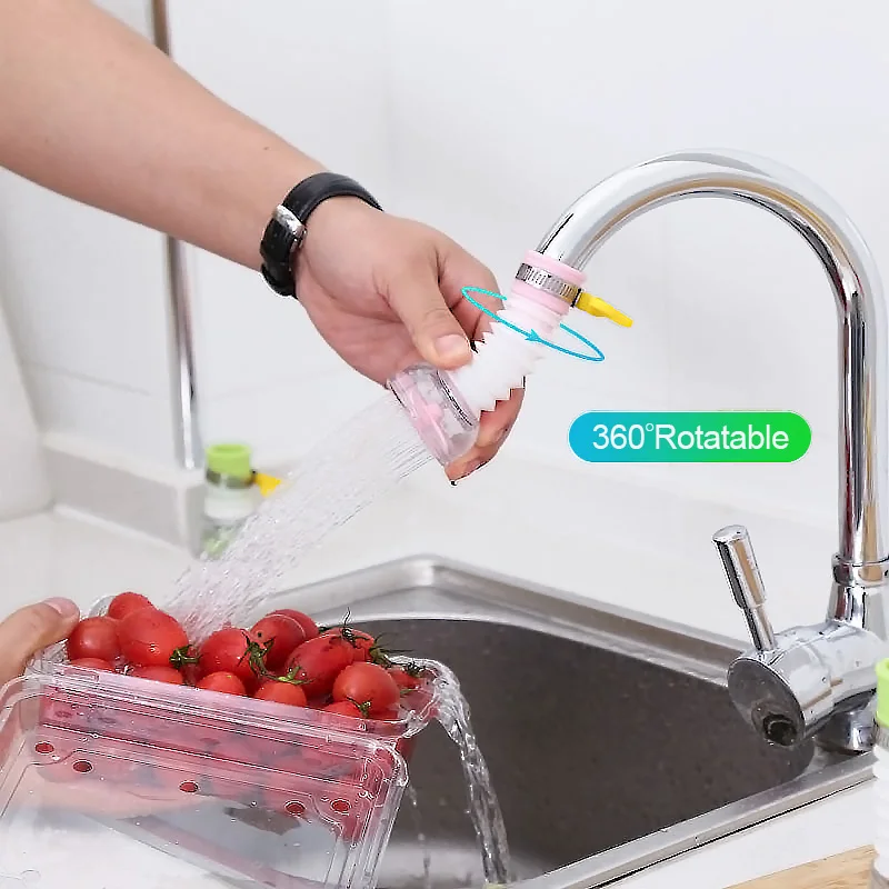 Kitchen Faucet Nozzle Extender Sink Water Tap Nozzle Filter Bubbler Faucet Aerator Attachment Home Bathroom Toilet Accessories