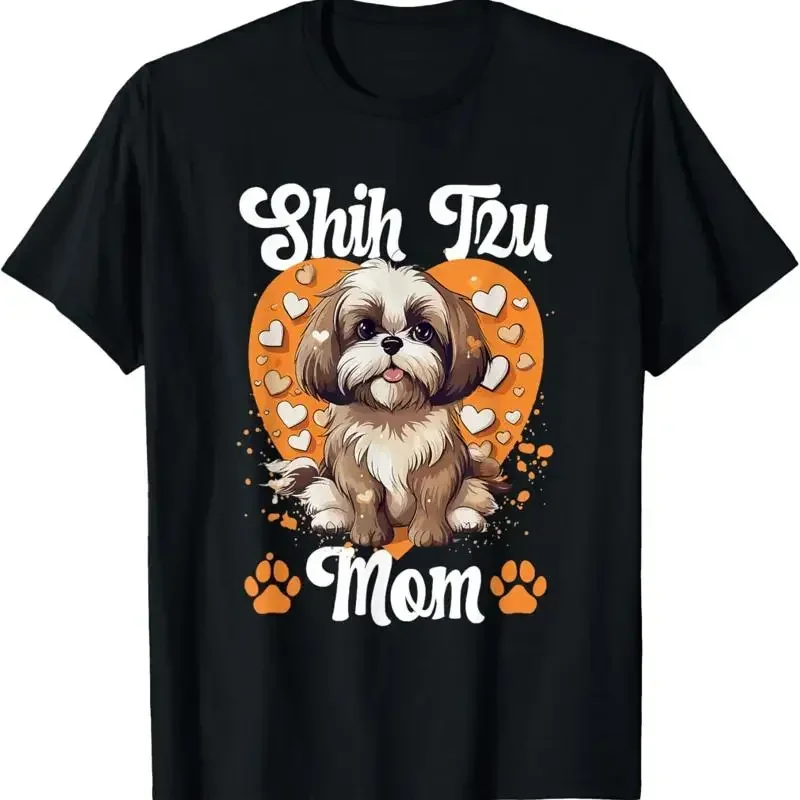 Shih Tzu Hsi Dog Pet Breed Mom T Shirt