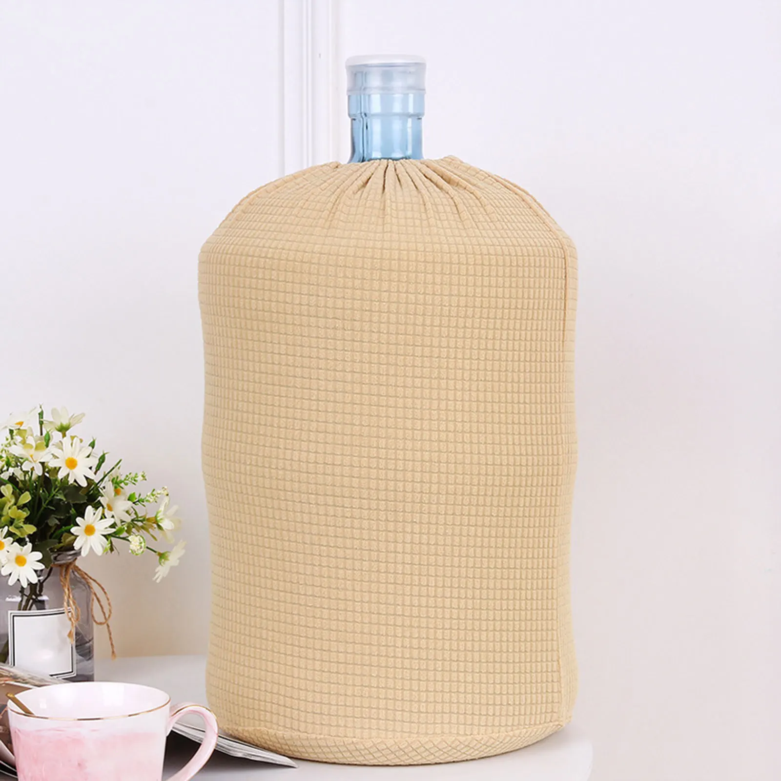 Elastic Dust Cover for Water Dispenser Barrel, Reutilizável Dustproof Bottle Protector, Garrafa Balde Acessórios