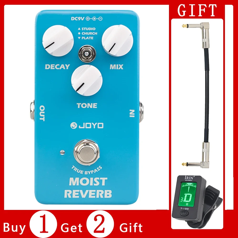 

JOYO JF-20 MOIST REVERB Guitar Effects Pedal Digital Reverb Electric 3 Reverb Modes Studio Church Plate Guitar Parts Pedal