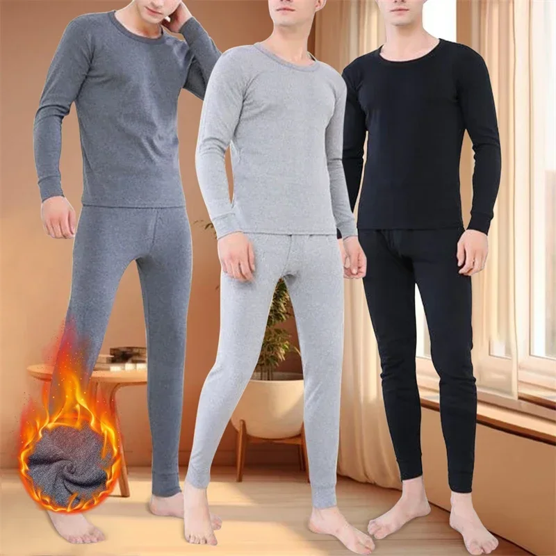 

Tops T Underwear Warm Bottom Pants Thermos Man Fleece Long Set Men Set Winter Pajamas Johns Thermal Shirts Thick Thermal Suit