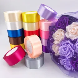 Packaging Ribbon 22Meters/Roll 4cm Satin Ribbons DIY Crafts Handmade Scrapbooking Material Cake Boxes and Baking Accessories