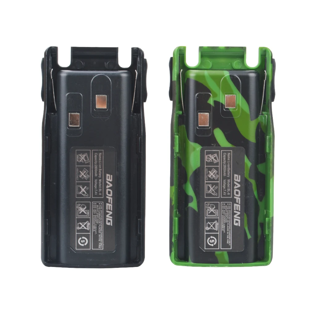 Baofeng UV-82 워키 토키 리튬 이온 배터리 BL-8 DC7.4V 2800mAh