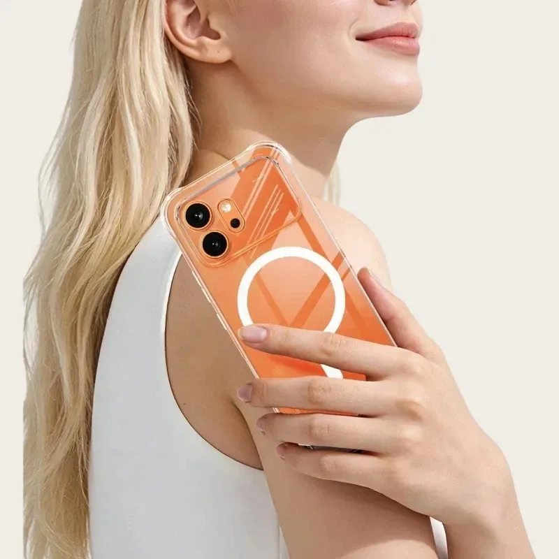 Skinlee phone protective case Nubia Z60S Ultra magnetic design transparent airbag Nubia Z60S Ultra model back cover