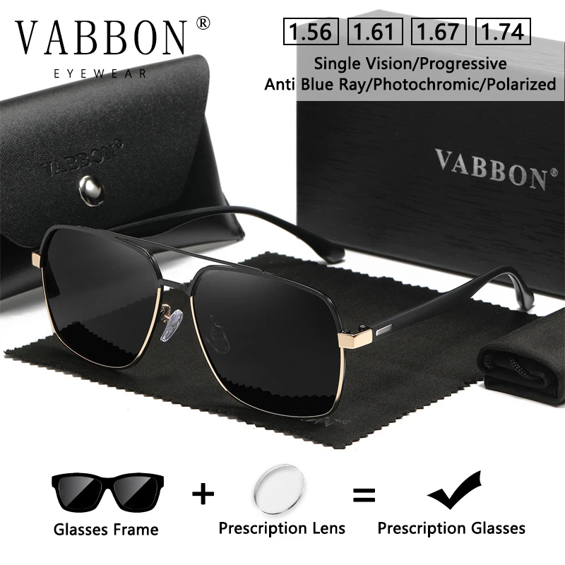 

Vabbon New Prescription Glasses Men Myopia Glasses Trend Anti-Fatigue Flat Mirror Fashion Anti-Blue Goggles Retro Photochromic Eyewear9426