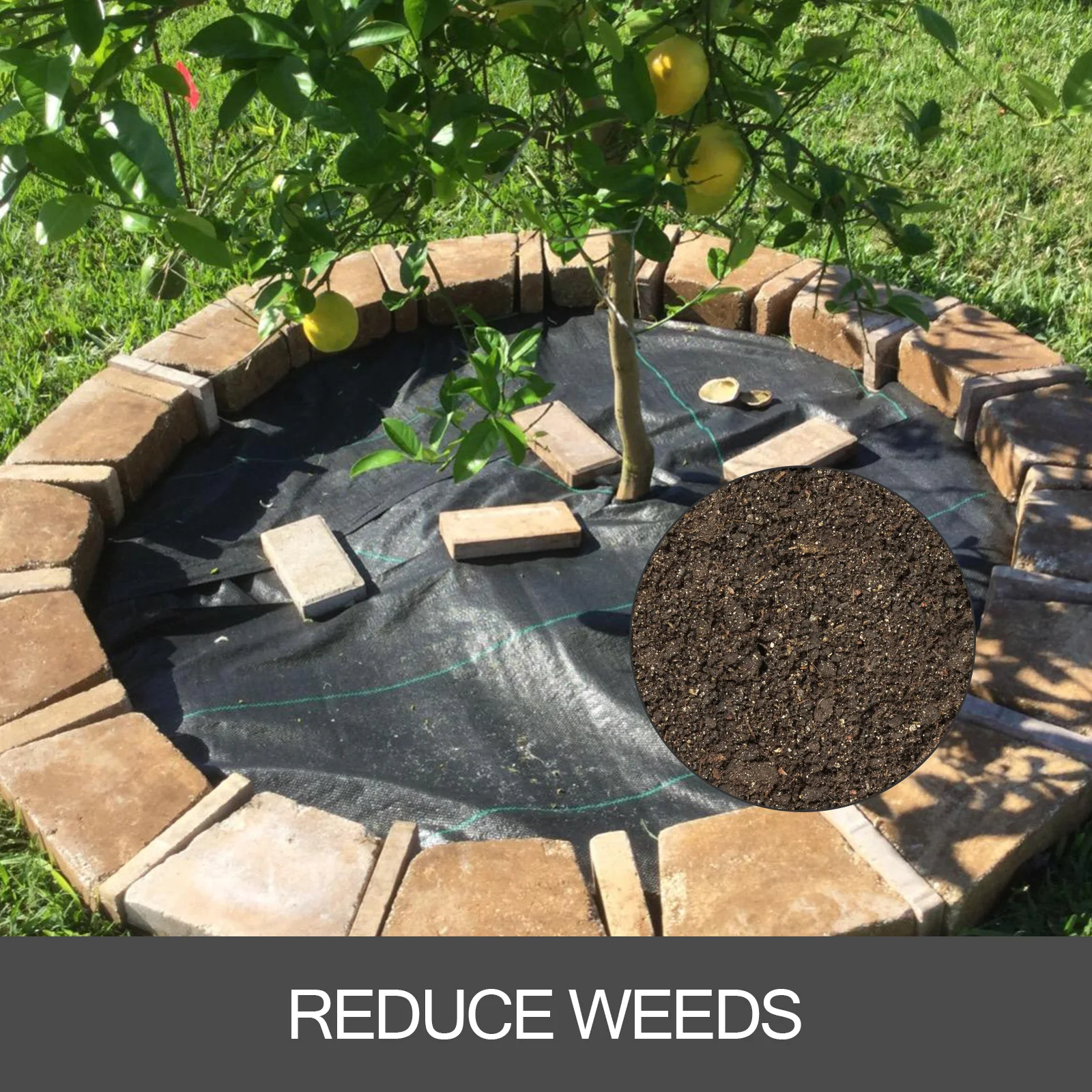 

Ткань для борьбы с сорняками 6FT300FT Premium, сверхпрочная, 2.4OZ, тканая, с высокой проницаемостью, подходит для клумб