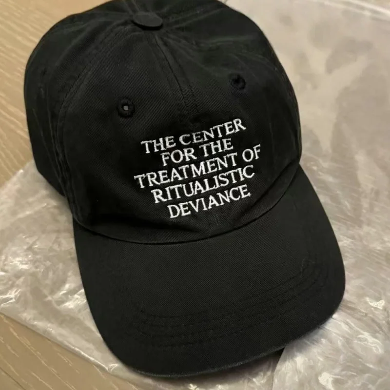 

High Street Washed Letter Embroidered ERD Cap Unisex Duck Tongue Baseball Cap Sun Hat