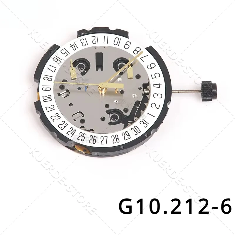 Movimiento G10.212, 6 manecillas, movimiento de cuarzo G10212, reemplazo de piezas de repuesto para reparación de movimiento de reloj G10.211