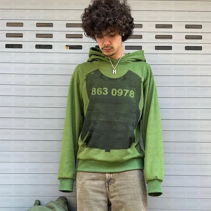 Vintage Y2K Personalized Gothic Street Letter Harajuku Hip Hop Hoodie Hoodie Hoodie