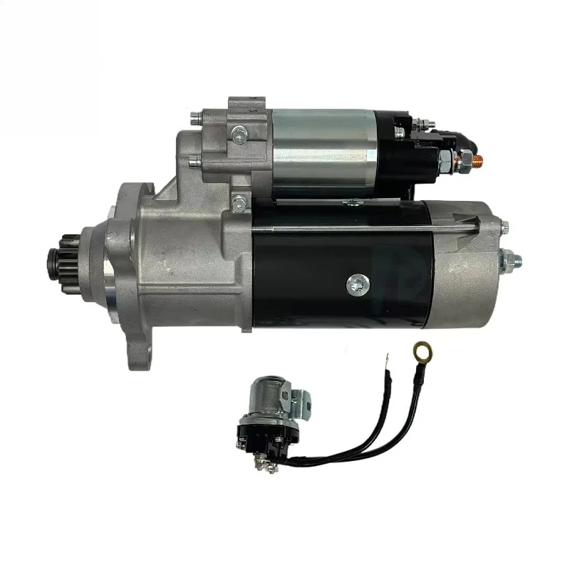 حار بيع 6CT بدء تشغيل المحرك 24 فولت 7.5KW 12T حفارة كاتب موتور QDJ2850C للمحرك عالية آلات البناء جزء