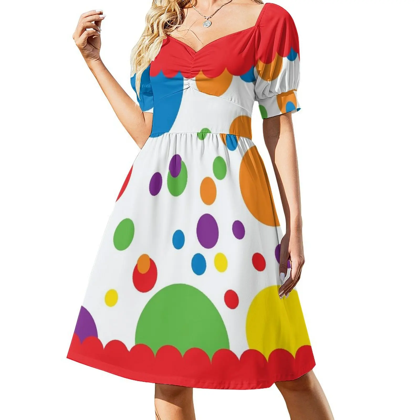 Clowning around Short Sleeved Dress ladies dresses for women 2025 Evening gown Dress