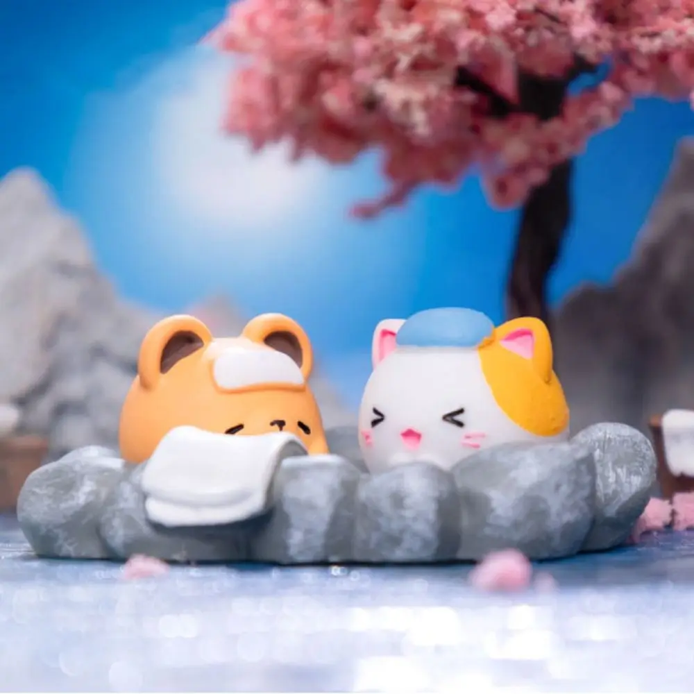 DIY Miniature Animal Figurines Resin Seal Duck Pig Mini Animal Models Micro Landscape Rabbit Bear Cat