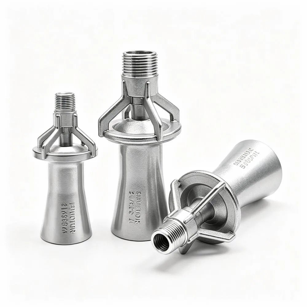 BSPT SS316 Venturi Eductor Nozzle, Epoxy‑Coated Mixed Jet Nozzle for Chemical Tank Agitation & Wastewater Treatment