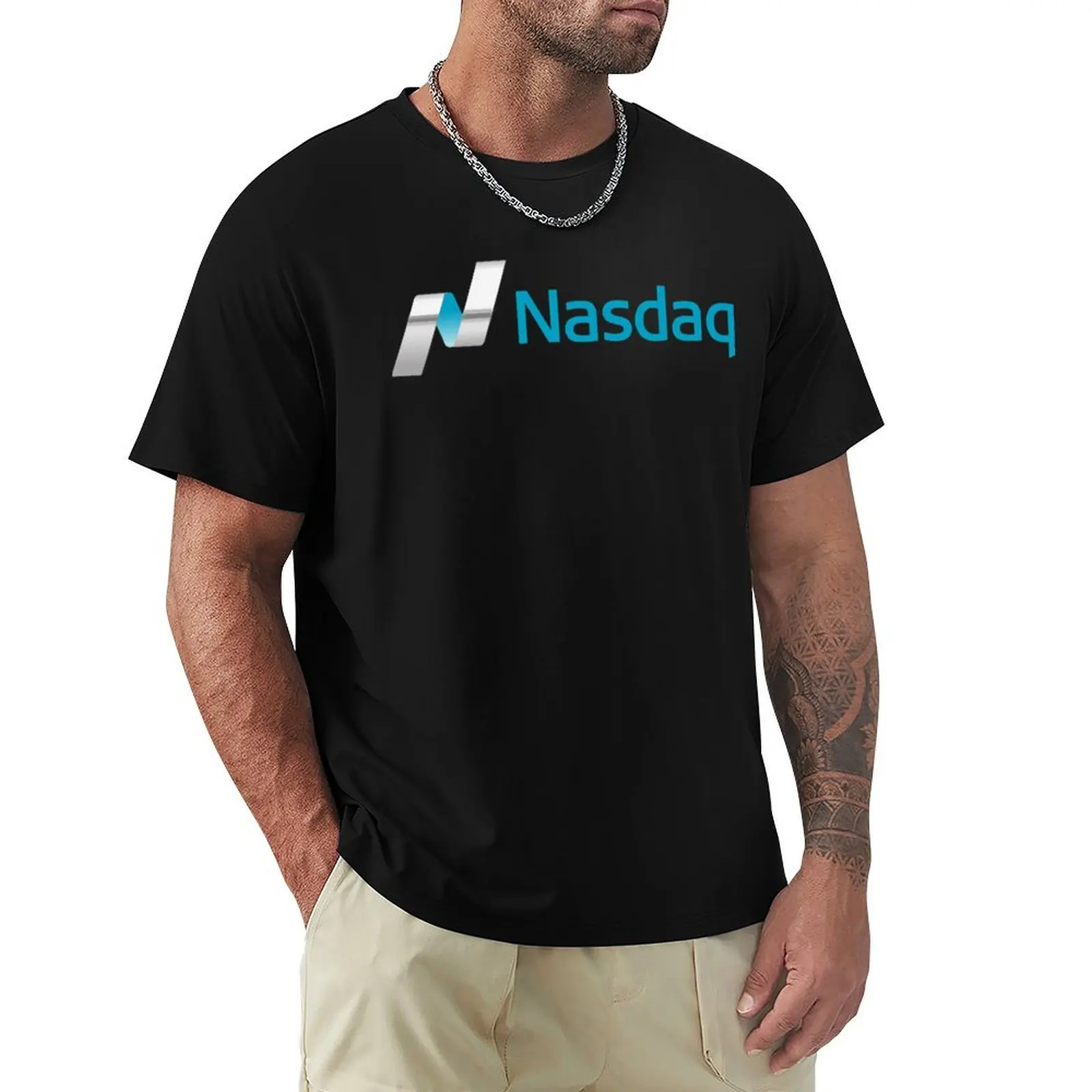 Футболка Nasdaq stock For Fans из мягкого хлопка с принтом