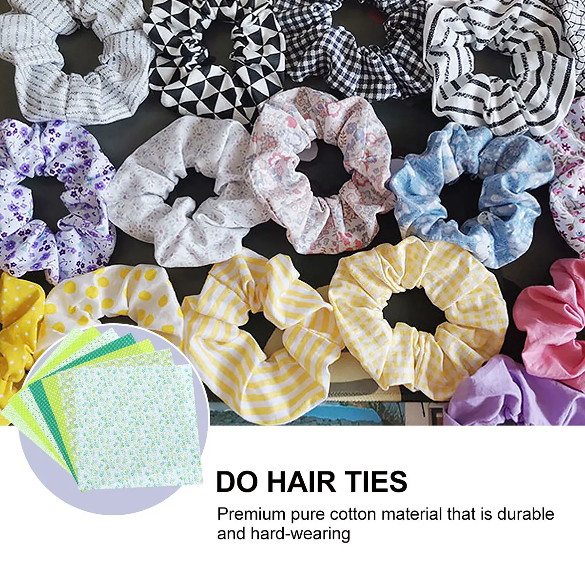 

7 Pcs Patchwork Group Fabric Cotton Cloth Printing Quilting DIY Sewing Household Bright Patterns Durability Hobbyists Beginners