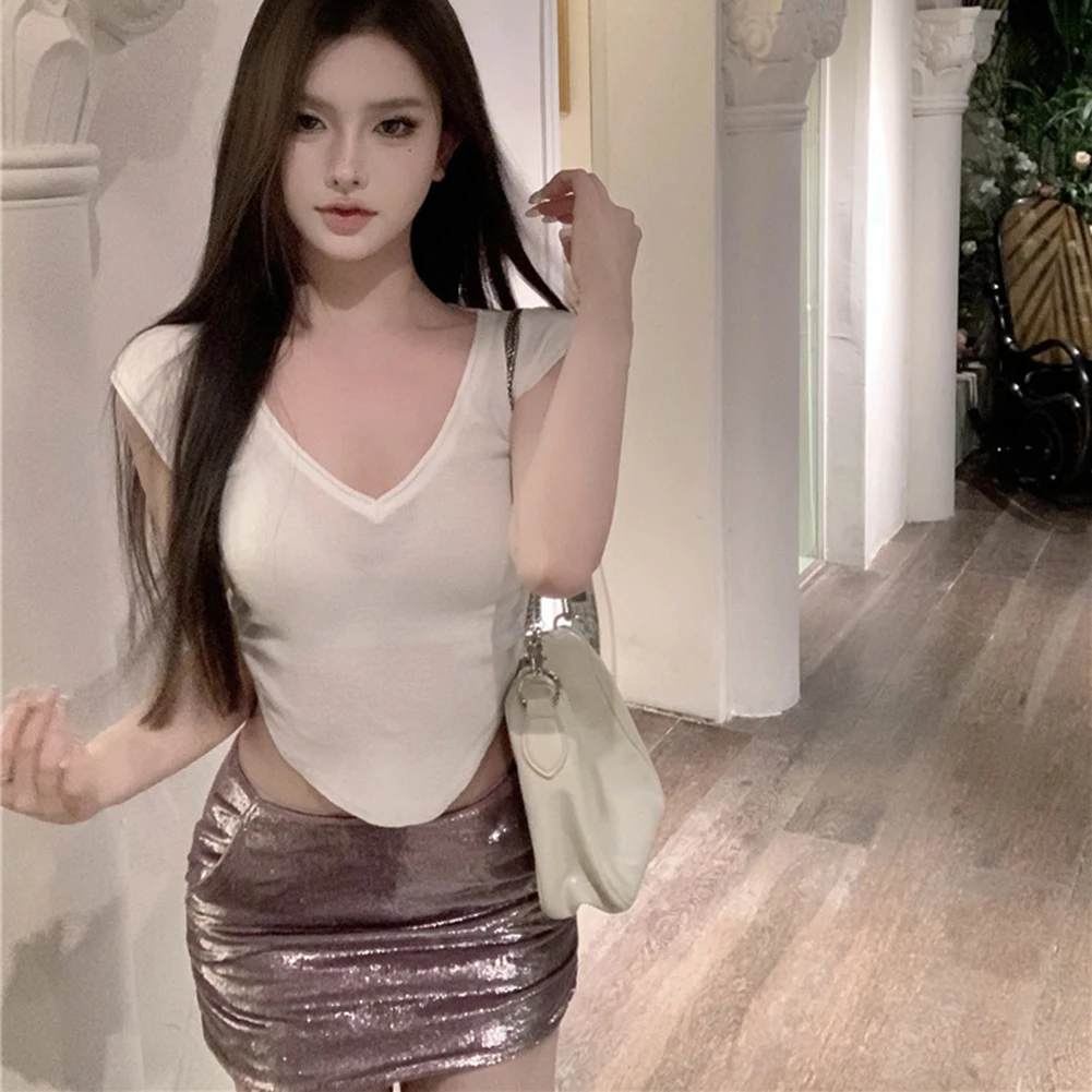 

Women Casual Top Shirt Casual Casual Top Purple Irregular Knitted Top Solid Color Pattern Suitable For All Seasons