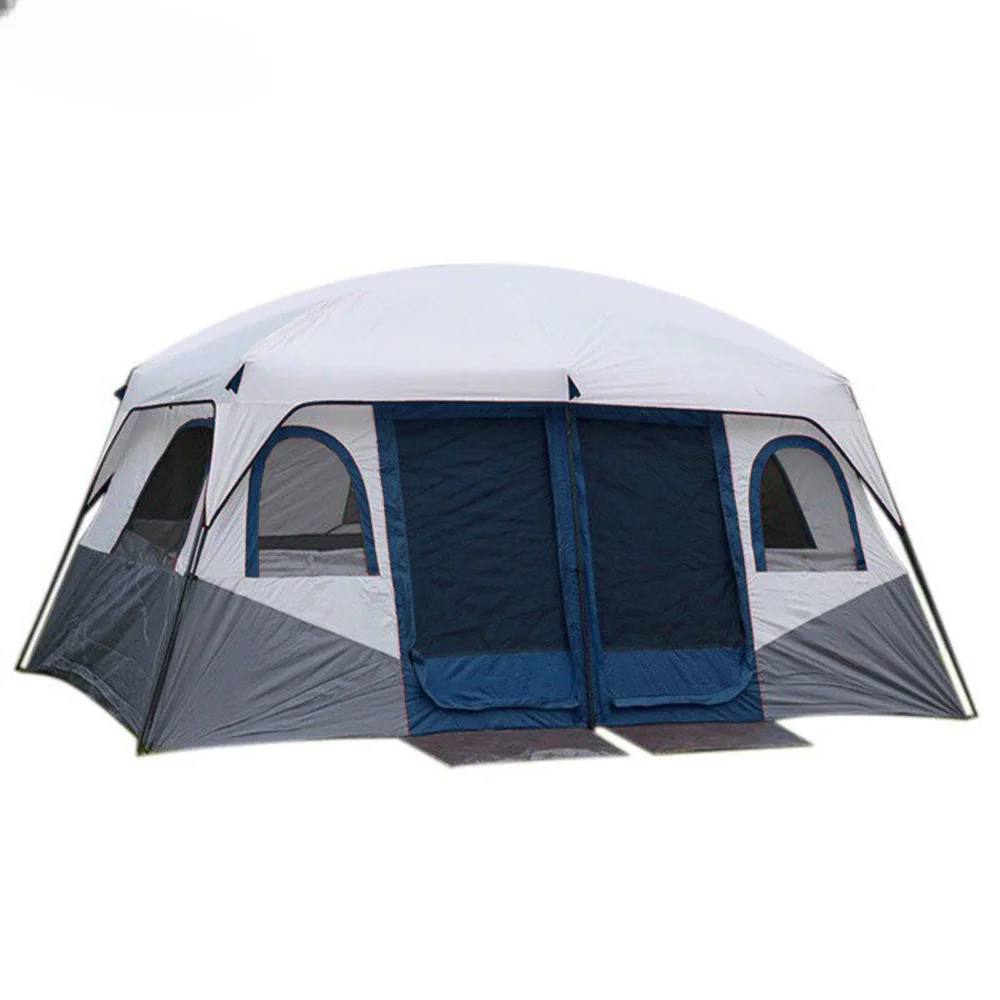 

double door double decker family cabin tent outdoor picnic camping large tent