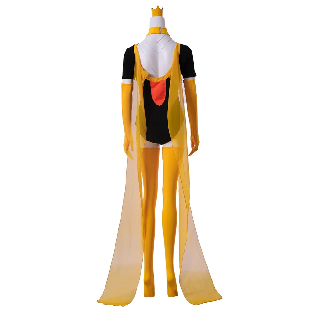 Anime The Venture Bros Costume Cosplay donna Sexy scollo a V profondo body con scialle Halloween sciarpa tuta Performance Outfits