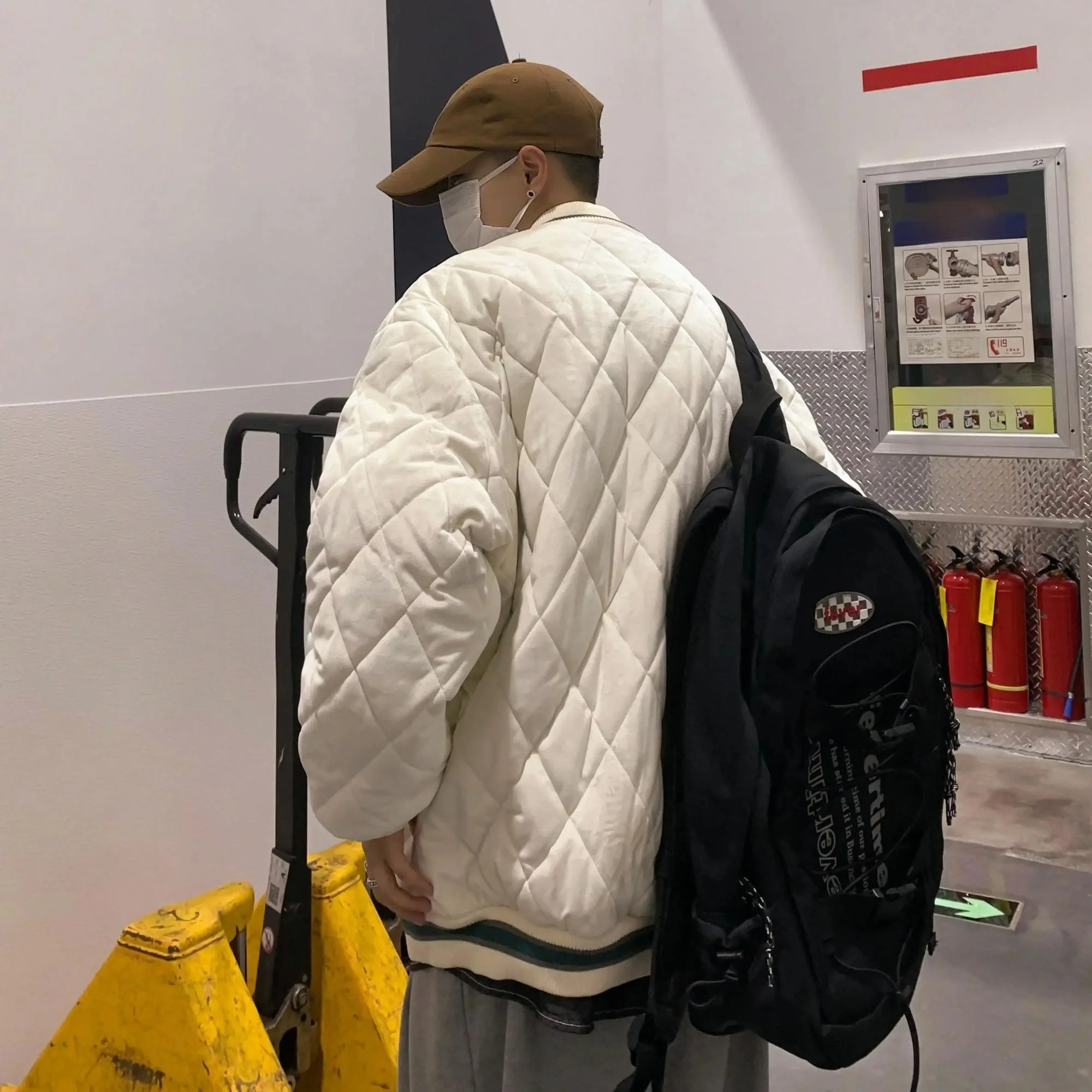 

Зима 2029, новинка Faion Thiened Fce, хлопковое дэт на подкладке, свободное бейсбольное мужское пальто, одинаковое теплое длинное пальто для пар