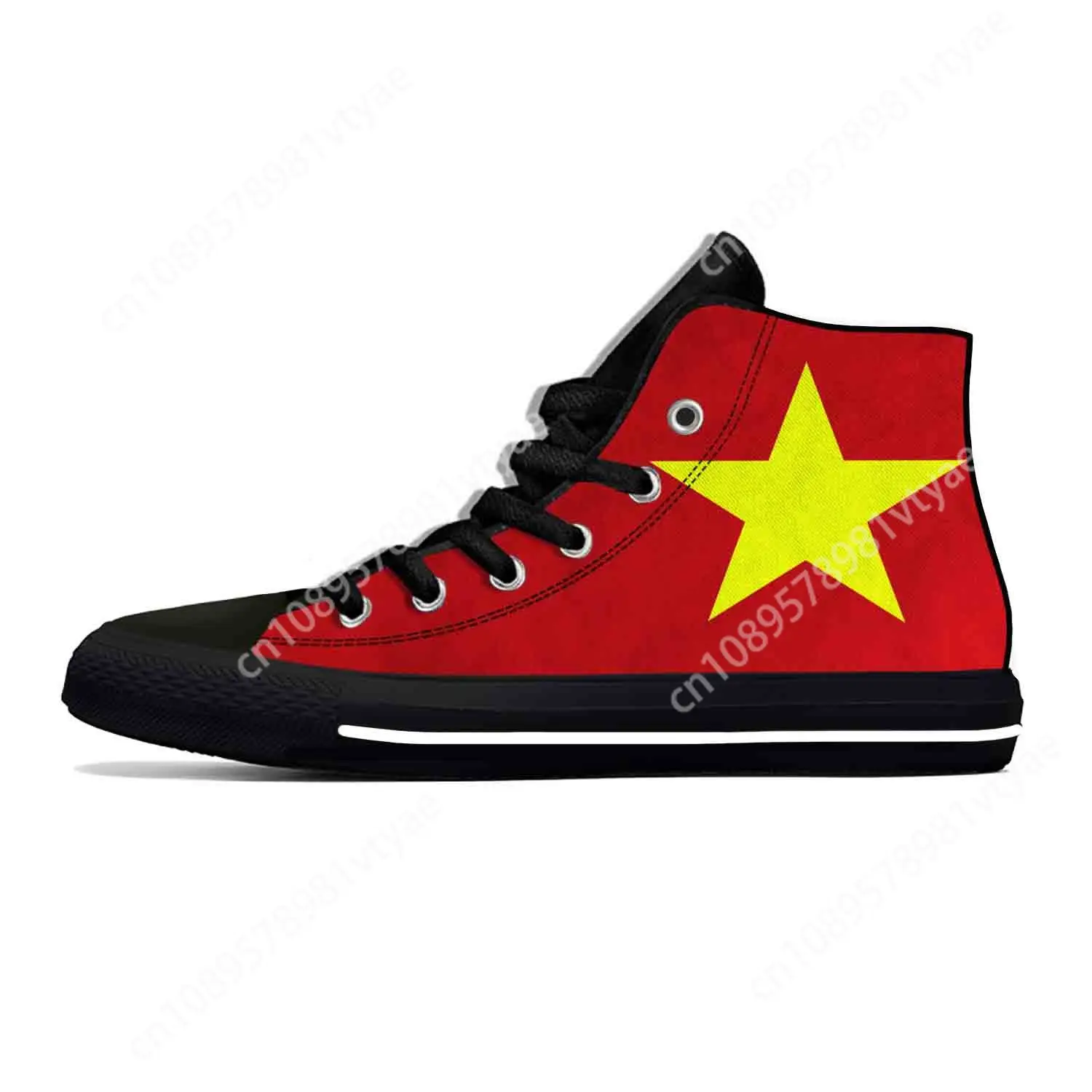 

Hot Summer Vietnam Vietnamese Flag Patriotic Casual Cloth Casual Shoes High Top Latest Sneakers Men Women Classic Board Shoes