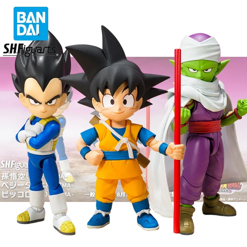 

Genuine Dragon Ball Bandai S.H.Figuarts MINI DAIMA Son Goku Vegeta Piccolo Action Figure Boxed Collectible Model Ornaments Toys
