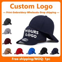 Custom Embroidery Fully Enclosed Hats for Men and Women Baseball Hats Wholesale Design Print Fashion Spring and Summer Cool Hat