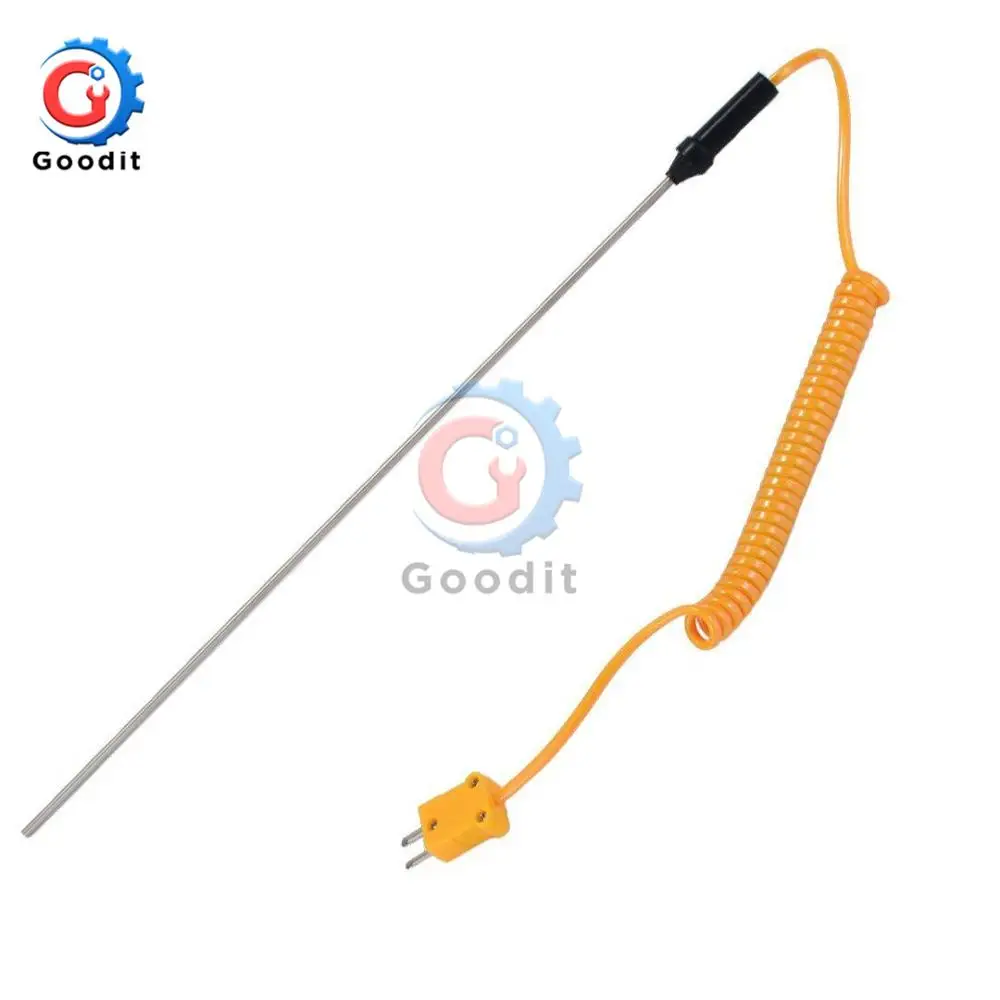 K-Type Thermocouple Probe Sensor 100mm/300mm/500mm Temperature Controller -50C to 1200 with Cable For Digital Thermometers