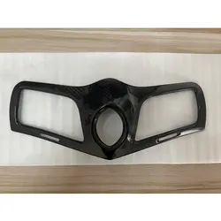 Carbon Fiber Center Console Clock Vent Panel Air Outlet Vent Cover Trim for Maserati GranTurismo GT 2008-2017