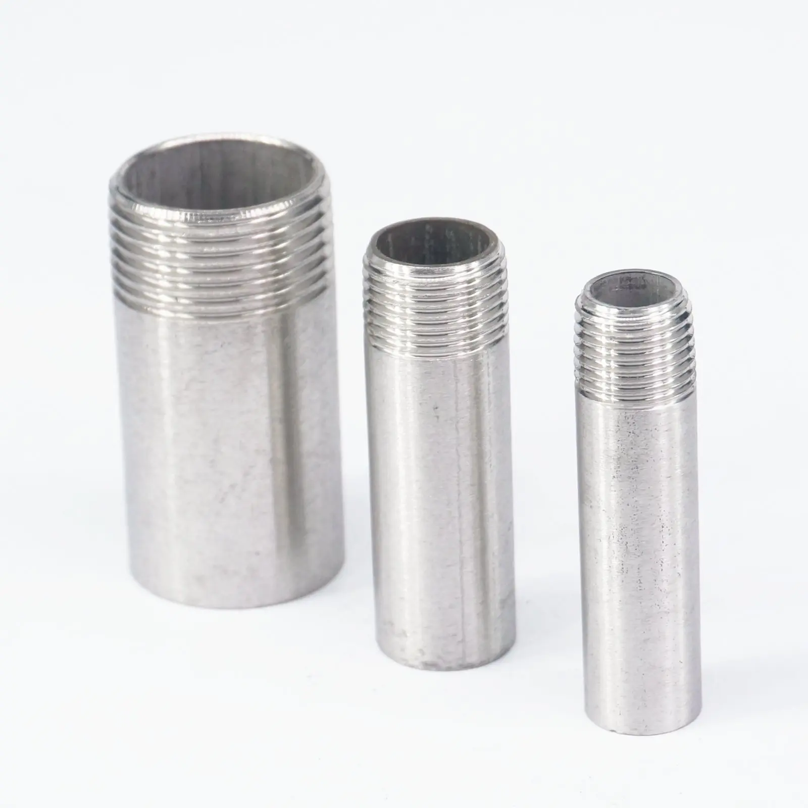 

1/8" 1/4" 3/8" 1/2" 1" 1-1/4" 1-1/2" 2" BSP Male-Welding Length 50mm 304 Stainless Steel Weld Pipe Fitting