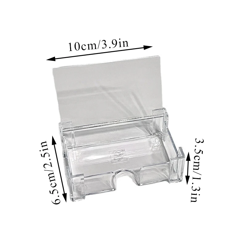 Small Card Storage Classification Collect Box Desk Storage Box Simple Transparent Collect Box Desk Storage Photocards Holder