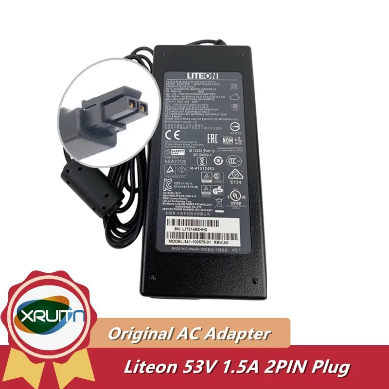 Used LITEON PA-1800-3A 53V 1.5A 79.5W 2PIN AC Adapter Charger For CISCO WS-C3560CX Power Supply 341-100575-01 PA-1800-2-LF