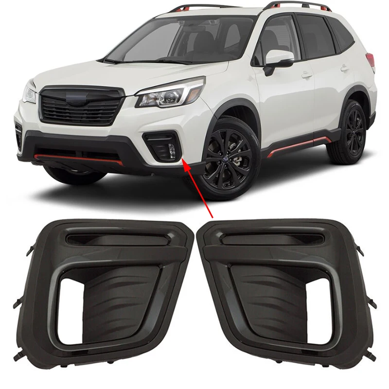 Couvercle de cadre de phare antibrouillard de pare-chocs avant de voiture, capuchon de garniture de phare antibrouillard, lunette de couvercle de capot, Subaru Forester SK 2019, 2020, 2021