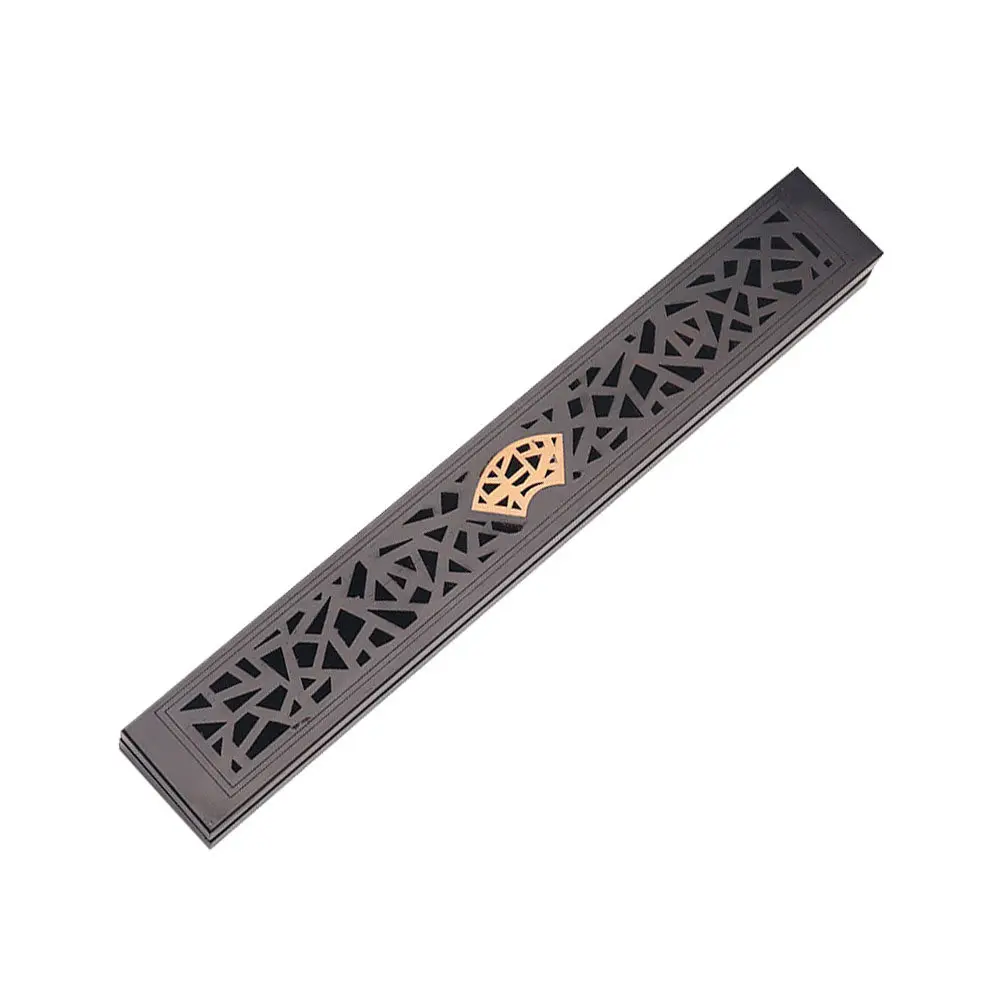 Black Ebony Wood Incense Case Multi Purpose Desktop Incense Burner for Office Bedroom Living Room Tabletop Holder Relaxation