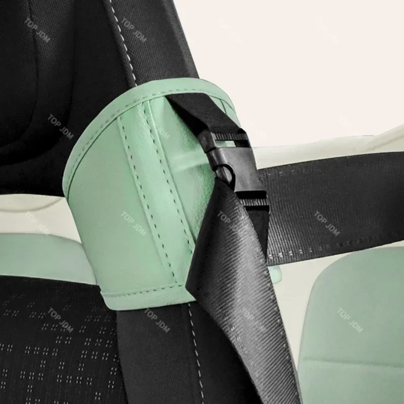 JDM PU Leather Racing Bucket Seat Belt Guide Holder Protector Genuine for BRIDE RECARO SPARCO OMP Racing Car Seat Belt Fixed