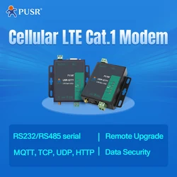 PUSR 유럽 산업용 M2m LTE CAT 1 직렬 셀룰러 모뎀, RS485 RS232, 4g LTE 모뎀 USR-G771-E