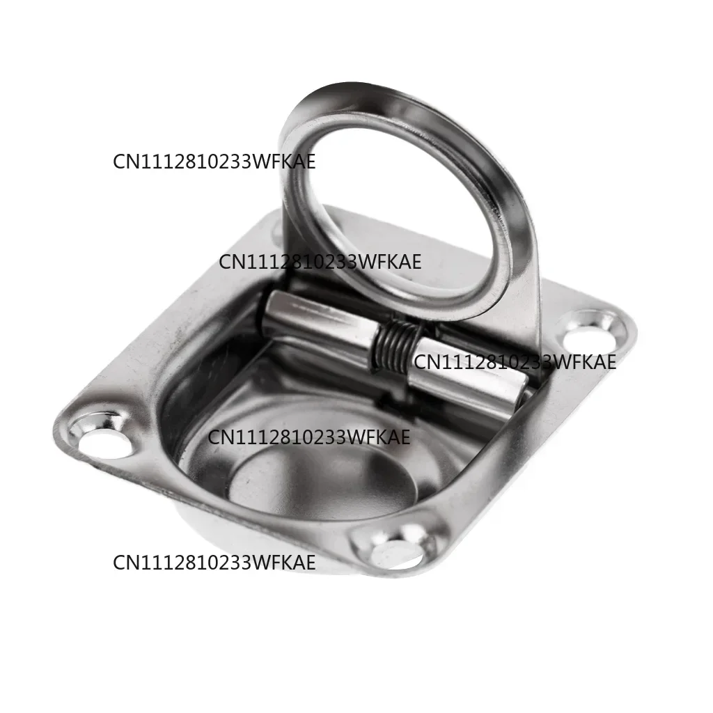 2pcs  Stainless Steel Flush Mount Pull Ring Hatch Latch Lift Handle Marine Boat High Quality Easy to Install